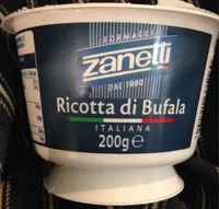 Mängden socker i Ricotta di Bufala