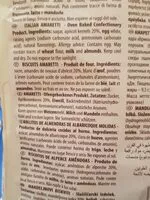 Mängden socker i Amaretti