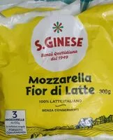 Mängden socker i Mozzarella fior di latte