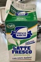 Mängden socker i Latte fresco pastorizzato