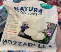 Mängden socker i Mozzarella Natura Sincera