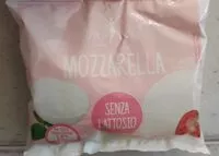 Mängden socker i Mozzarella senza lattosio