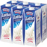 Mängden socker i Latte parzialmente scremato esapack
