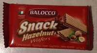 Mängden socker i snack hazelnut wafers
