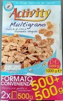 Mängden socker i Activity Multigrano fiocchi di riso e frumento integrale