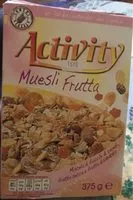 Mängden socker i Muesli Frutta Activity
