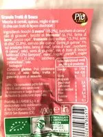 Mängden socker i Granola frutti di bosco