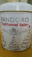 Mängden socker i Pandoro traditionnel italien 