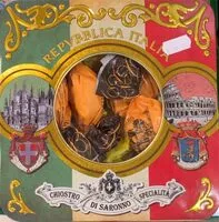 Mängden socker i Italian Expo Assortment Tin - Soft & Crunchy Amaretti, Baci