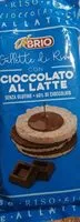 Mängden socker i Gallette di riso con cioccolato al latte