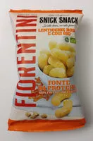 Mängden socker i Snick Snack Lenticchie rosse e ceci bio
