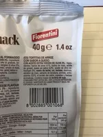 Mängden socker i Fiorentini Cheese Flavoured Rice Snacks