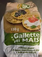 Mängden socker i Gallette di mais