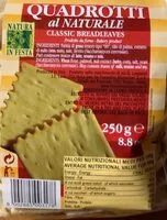 Mängden socker i Quadrotti al naturale