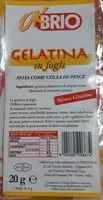Mängden socker i Gelatina in fogli