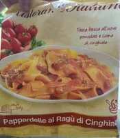 Mängden socker i Pappardelle al ragù di cinghiale