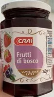 Mängden socker i Confettira extra frutti di bosco