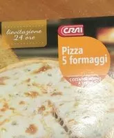 Mängden socker i Pizza 5 formaggi
