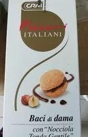 Mängden socker i Baci di dama