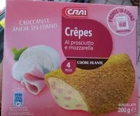 Mängden socker i Crepes al prosciutto e mozzarella