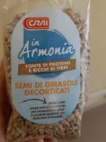 Mängden socker i Semi di girasole decorticati