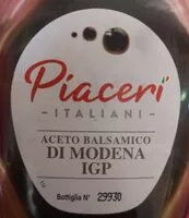 Mängden socker i Aceto balsamico IGP