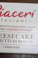 Mängden socker i CHEESECAKE ai frutti di bosco