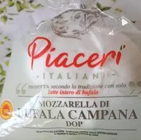 Mängden socker i Mozzarella di bufala campana