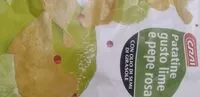 Mängden socker i Patatine gusto lime e pepe rosa