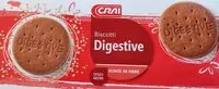 Mängden socker i Biscotti digestive