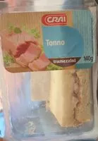 Mängden socker i Tramezzini tonno