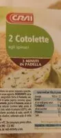 Mängden socker i Cotolette agli spinaci