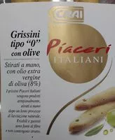 Mängden socker i Grissini tipo 0 con olive