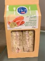 Mängden socker i Tranezzino Prosciutto provolone carciofini