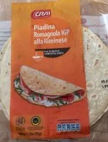 Mängden socker i Piadina Romagnola IGP alla Riminese