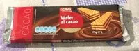 Mängden socker i Wafer al cacao