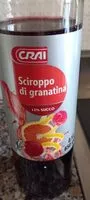 Mängden socker i Sciroppo di Granatina
