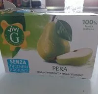 Mängden socker i Succo di pere