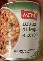 Mängden socker i Zuppa di legumi e cereali