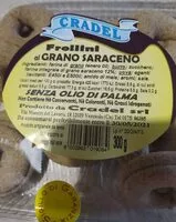 Mängden socker i Frollini al grano saraceno