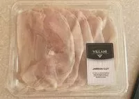 Mängden socker i Jambon cuit