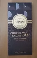 Mängden socker i Venchi cuor di cacao 56%