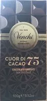 Mängden socker i Cuor di cacao 75%