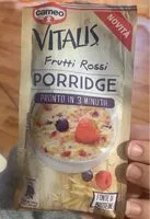 Mängden socker i Porridge frutti rossi