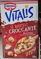 Mängden socker i Vitalis muesi croccante mix di frutta