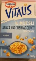 Mängden socker i Vitalis muesli senza zuccheri aggiunti