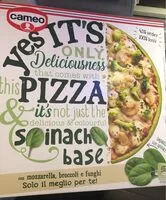 Mängden socker i Pizza Spinach Base con mozzarella, broccoli e funghi