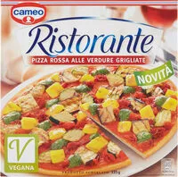 Mängden socker i ristorante pizza rossa alle verdure grigliate