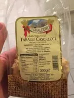 Mängden socker i Taralli gusto classique