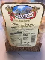 Mängden socker i Taralli al sesamo